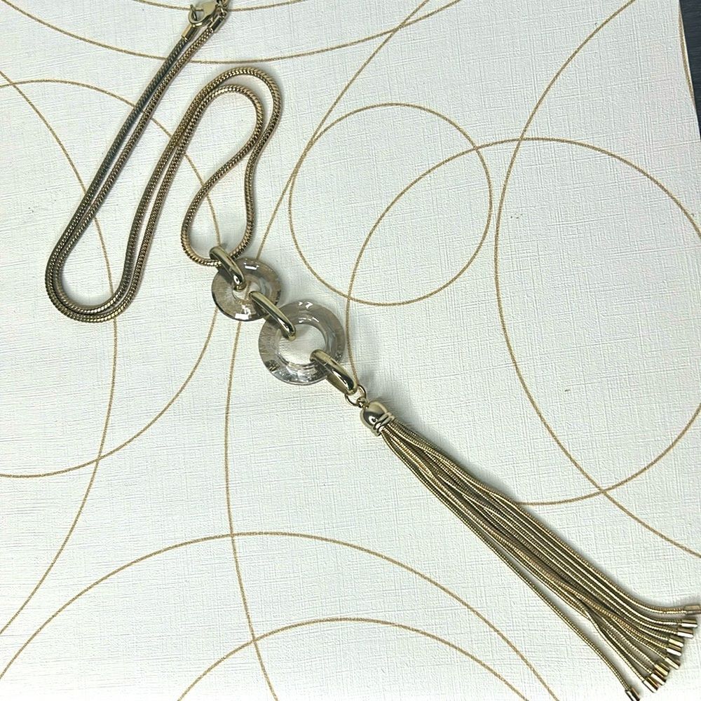 Mythologie Long Tassel Necklace